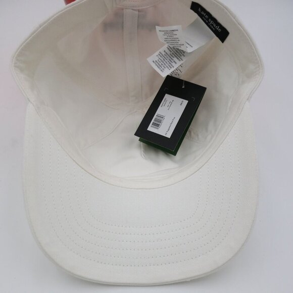 Kate Spade New York Bow Baseball Cap in Cream OS NWT Embroidered Logo main image 7